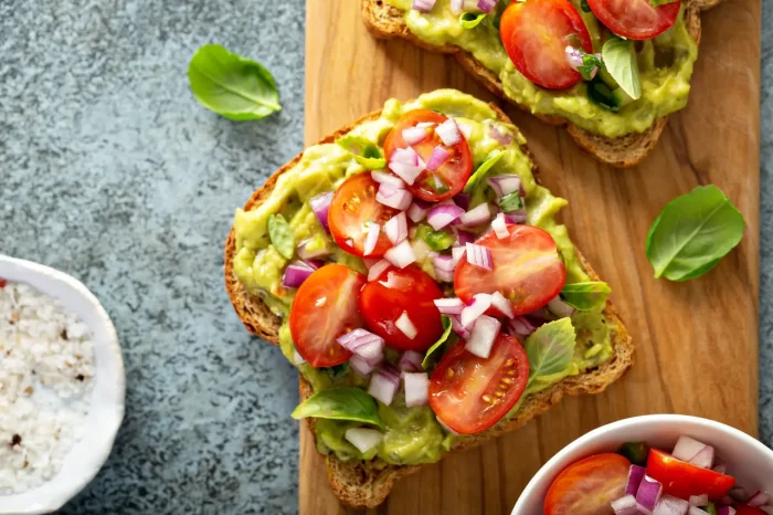 guacamole pe paine